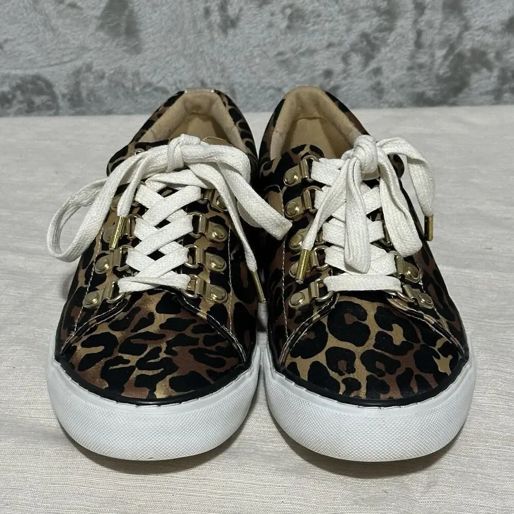 Lilly Pulitzer Hallie Sneaker Womens Size‎ 7 Animal Print Elevated Basics Preppy